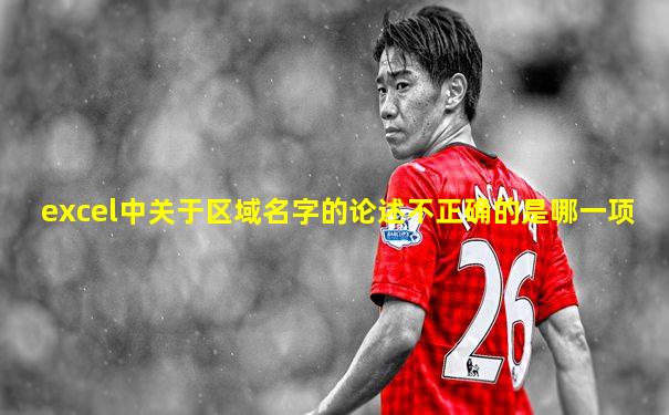 excel中关于区域名字的论述不正确的是哪一项