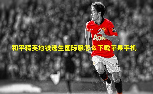 和平精英地铁逃生国际服怎么下载苹果手机